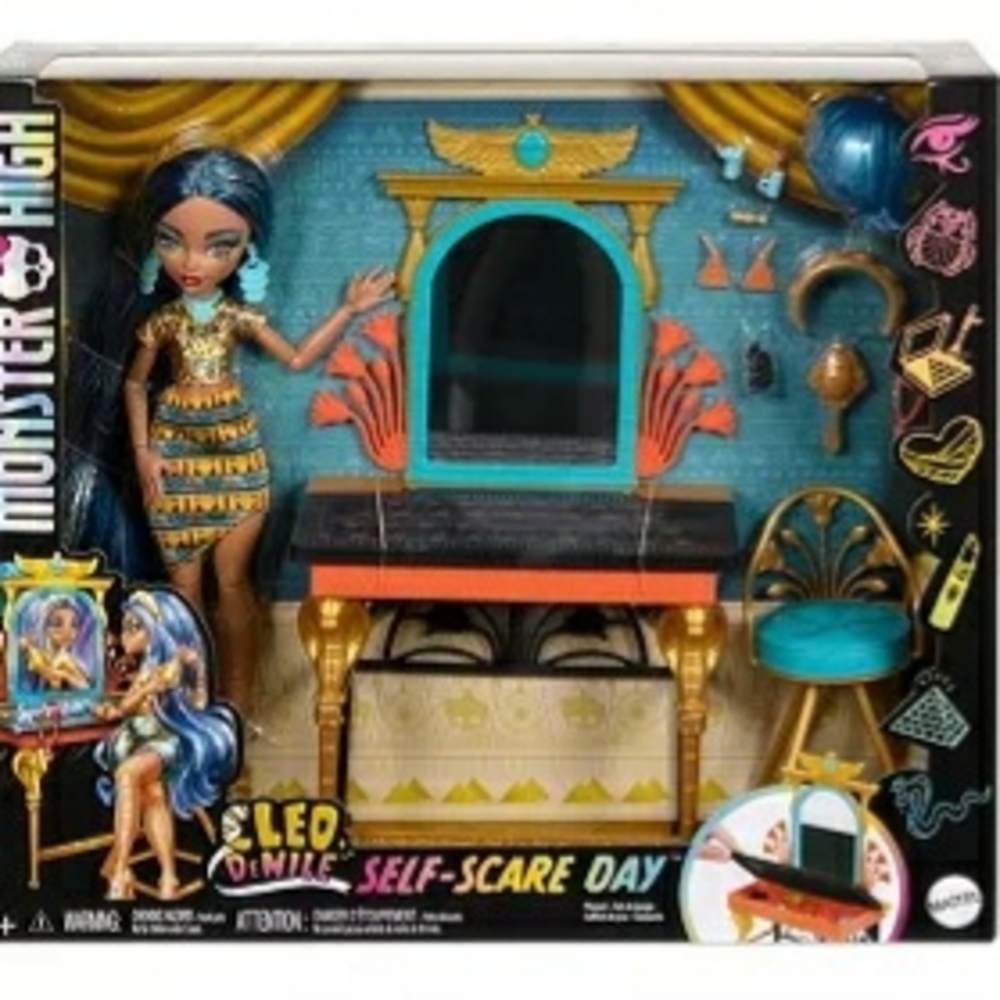 Monster High Blue and Orange Action Figure Playset